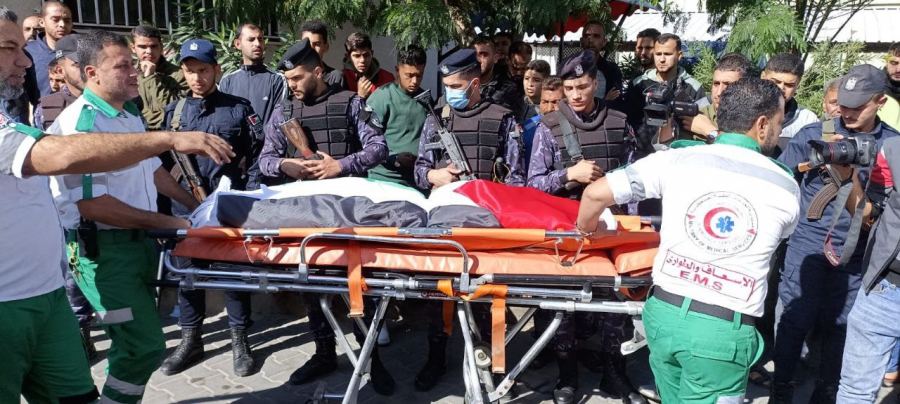 صور|| تشييع حاشد لضحايا الحريق المفجع في جباليا شمال قطاع غزة